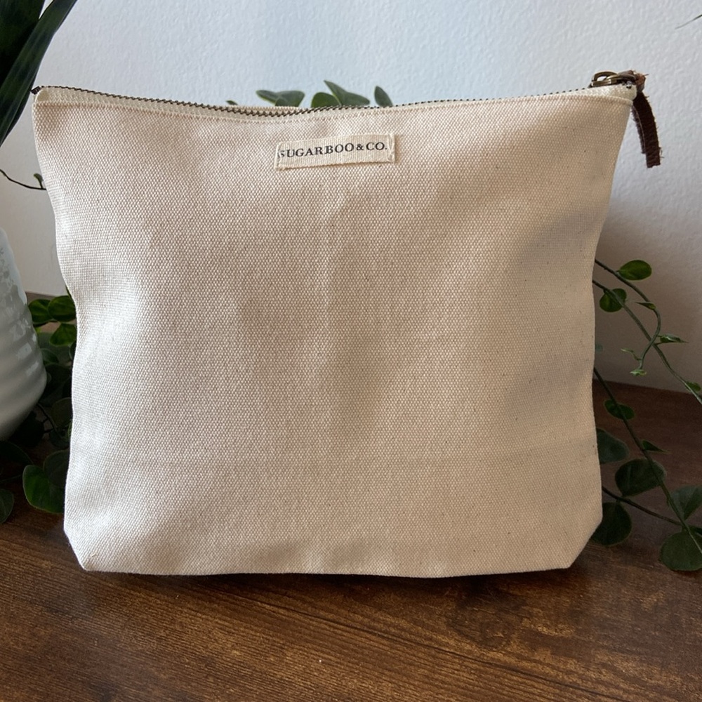 NWOT Canvas Pouch with Inspirational Quote - Picture 7 of 15
